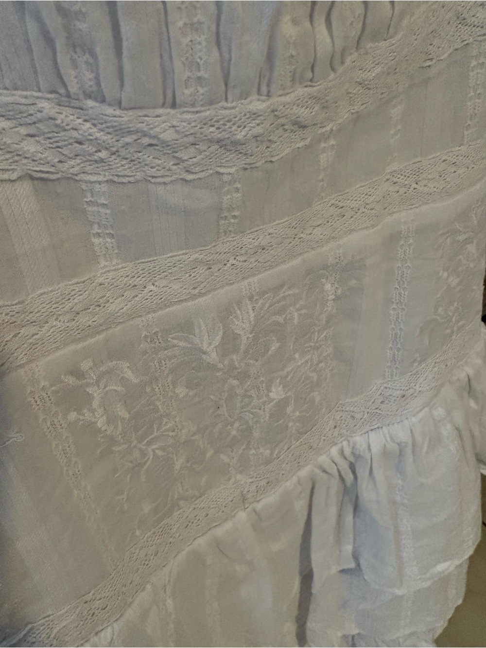 Altar'd State White Ruffle Peasant Dress - Picture 3 of 3